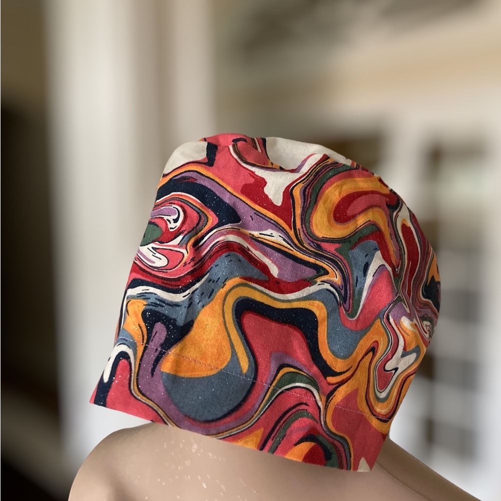 Multicolor scrub hat